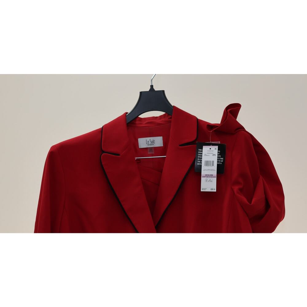 Le Suit Two Button Jacket Contrast Piping - Picture 8 of 9